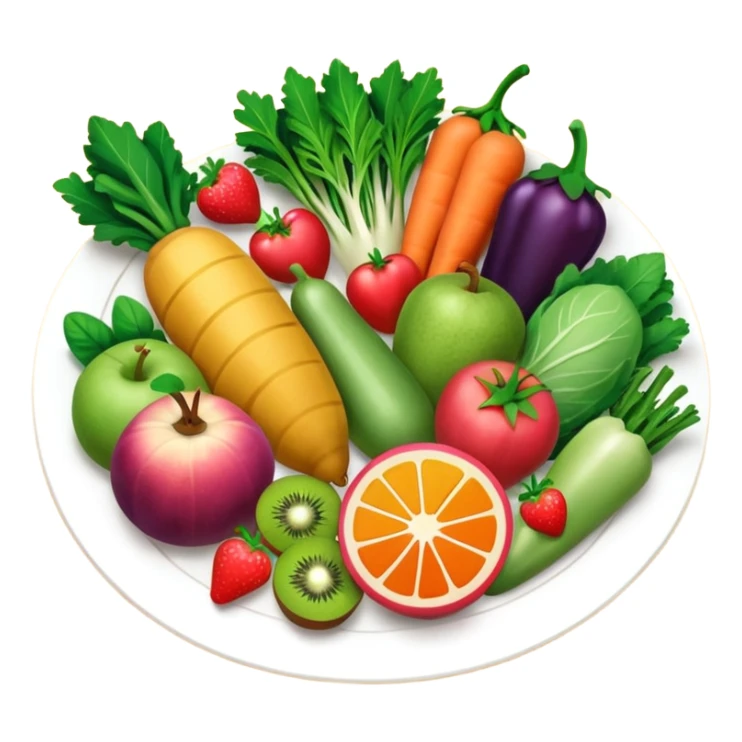 emoji de un alimento saludables sticker