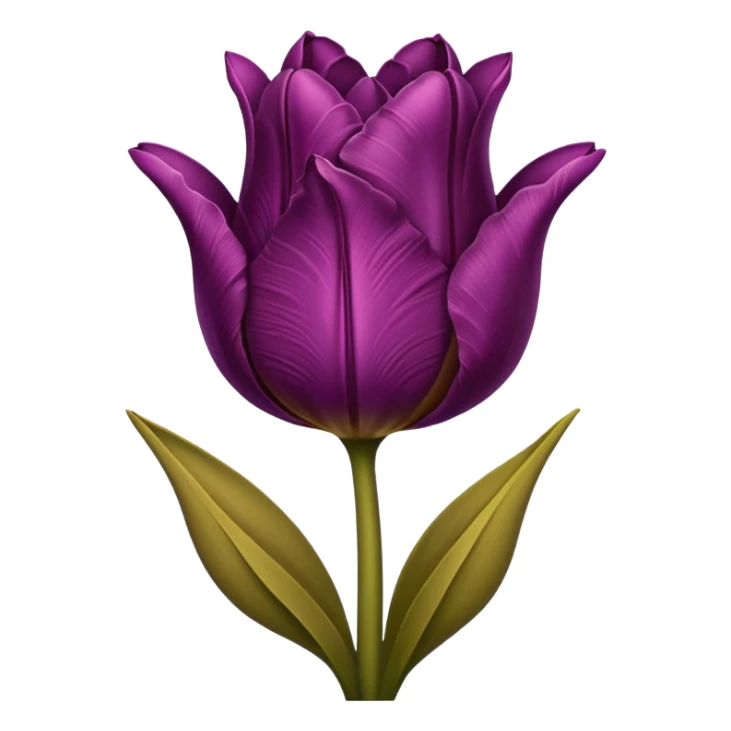 brown tulip sticker