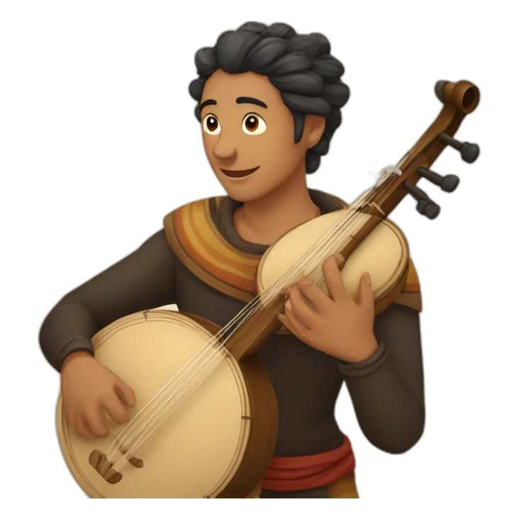 Erlandskian Terminian Kahjaha String Instrument Ethnic sticker