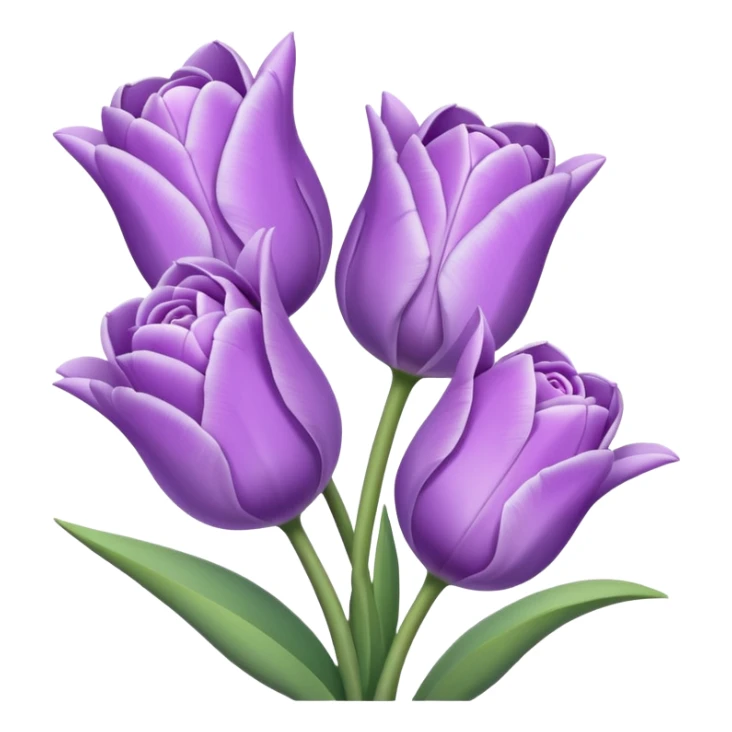 Light and purple lila tuilps and roses sticker