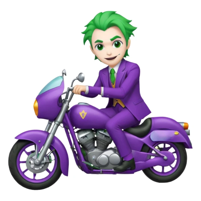 Le joker sur une moto sticker