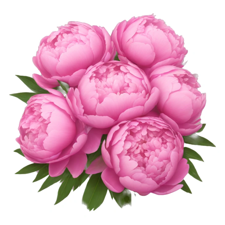 large bouquet of pink peonies sticker