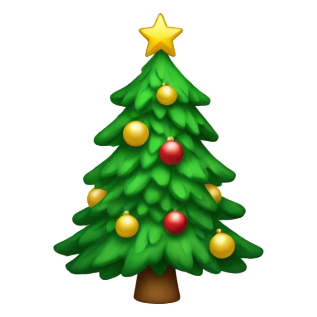 Christmas tree sticker