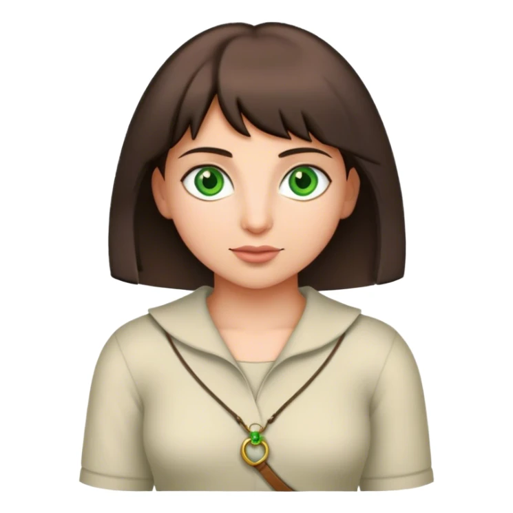 Dora l'exploratrice with fair skin green eyes half body sticker