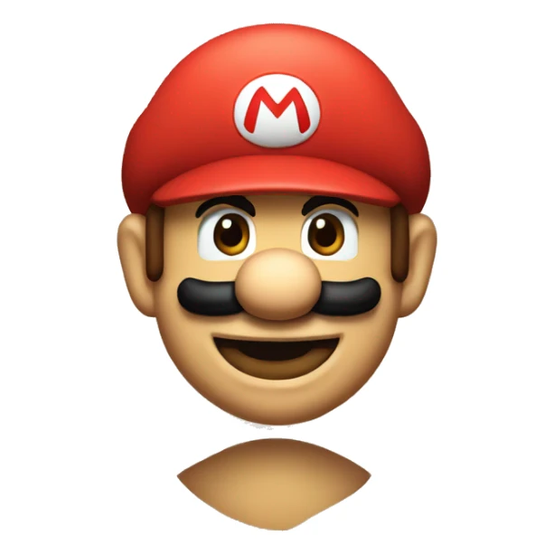 mario bros characters face emoji sticker
