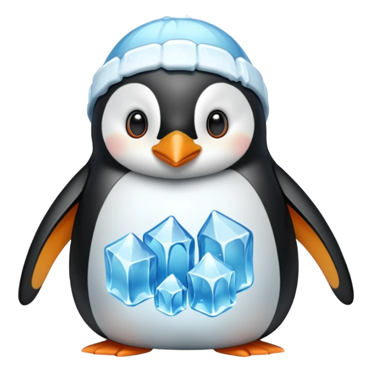 A Penguin With Ice Over Their Heads

 sticker