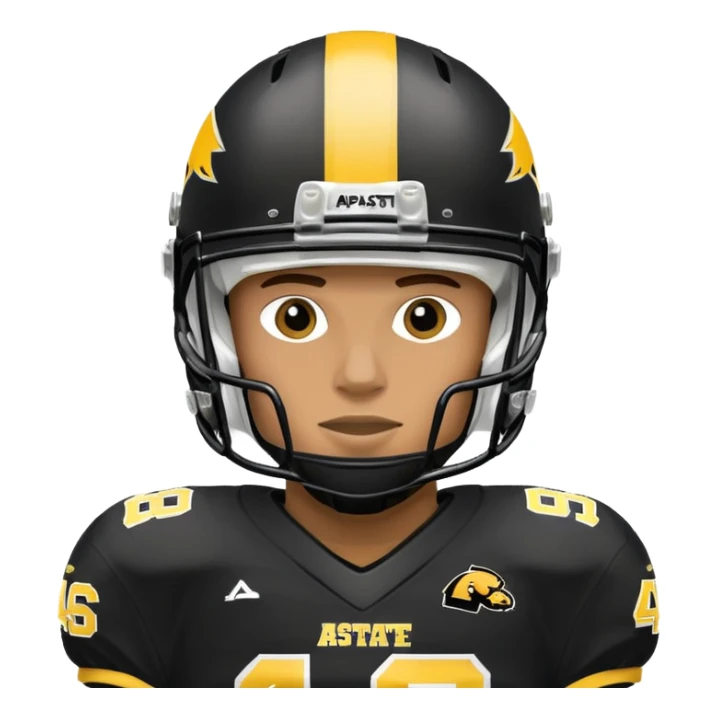 Appalachian State football player, but make the words on it say app state ￼ sticker