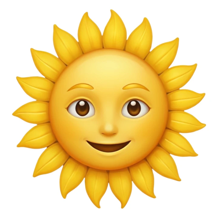 sun face emoji sticker
