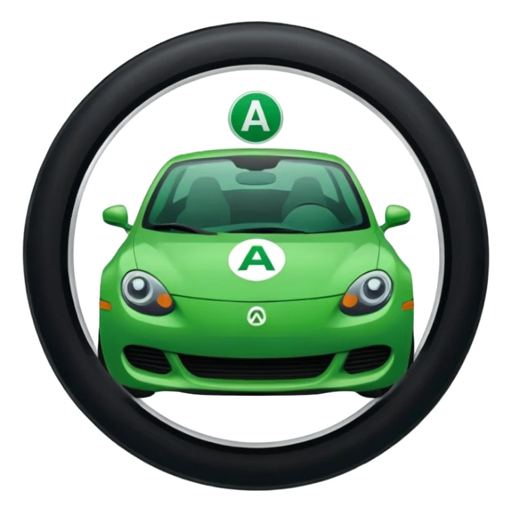 Jeune permis le A de jeune conducteur genre le petit rond  sticker