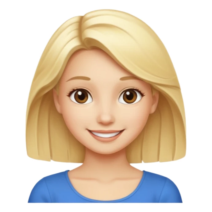 blonde girl in a graceful pose posing for the camera sticker