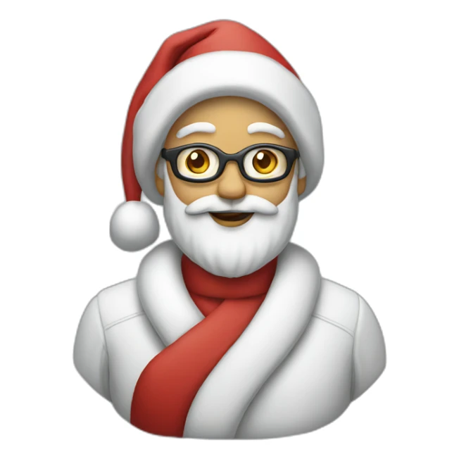 man and woman santa claus sticker