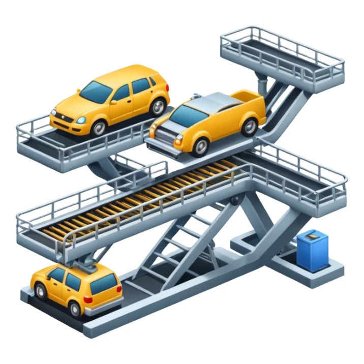 automobile plant with a conveyor sticker