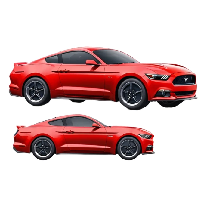 Ford Mustang sports car sticker