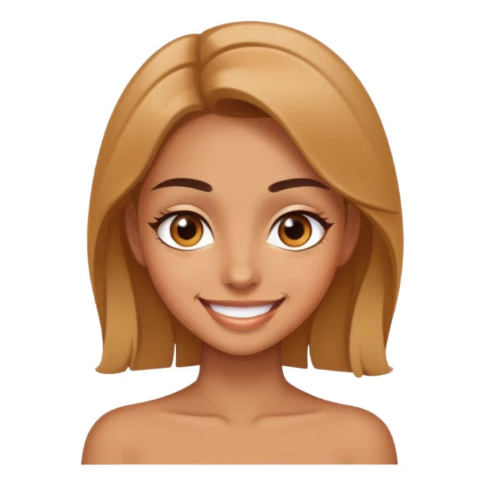 smiling girl with sexy eyes inside  sticker