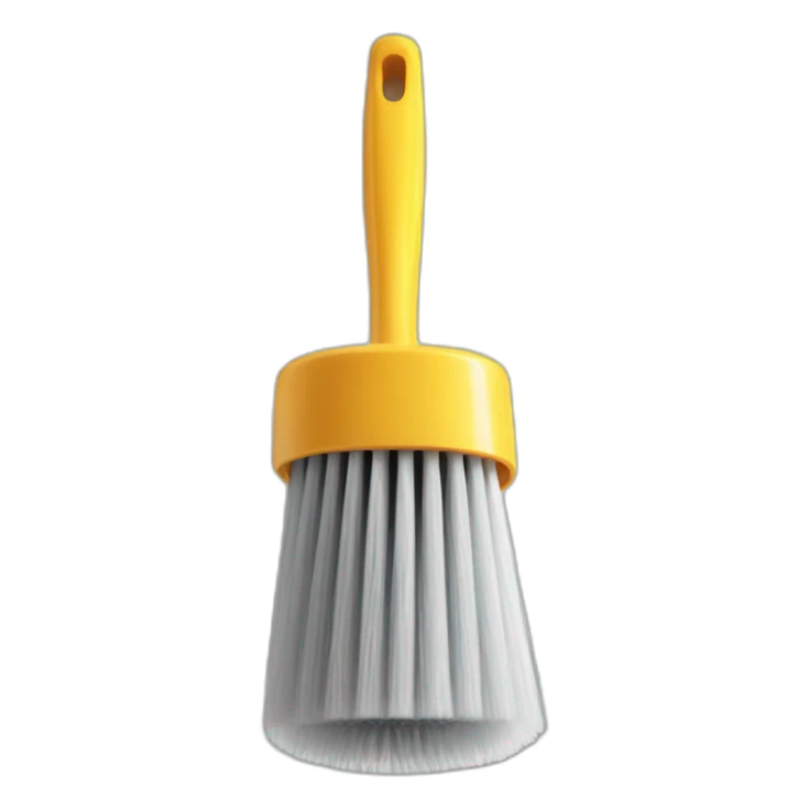Toilet brush sticker