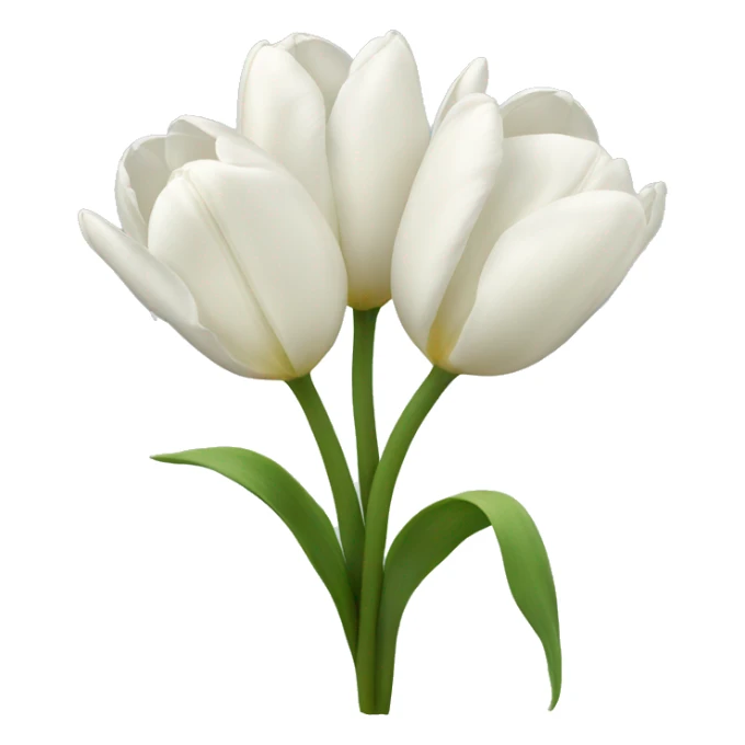 white tulips  sticker