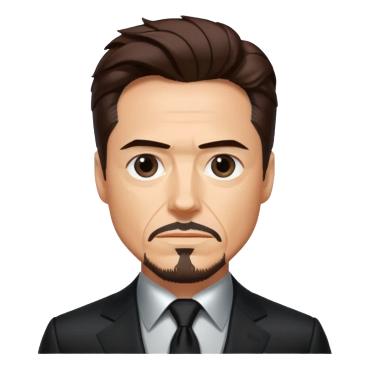 Tony stark black suit sticker