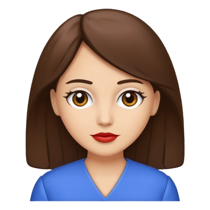 Zezette de femme blanche brune sticker