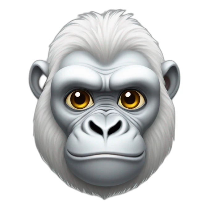 white gorilla sticker