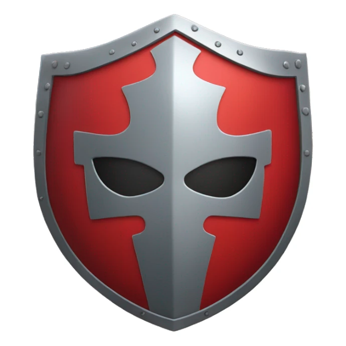Red Knight holding a shield.  The shield has a basketball on it sticker