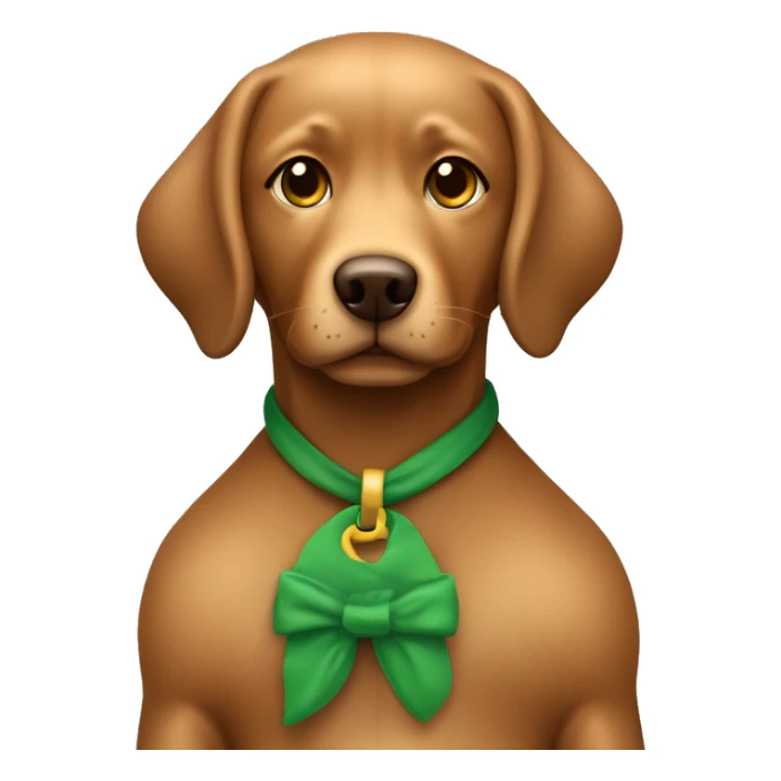 chica de pelo rizado marron con ojos verdes con un perro labrador color caramelo sticker