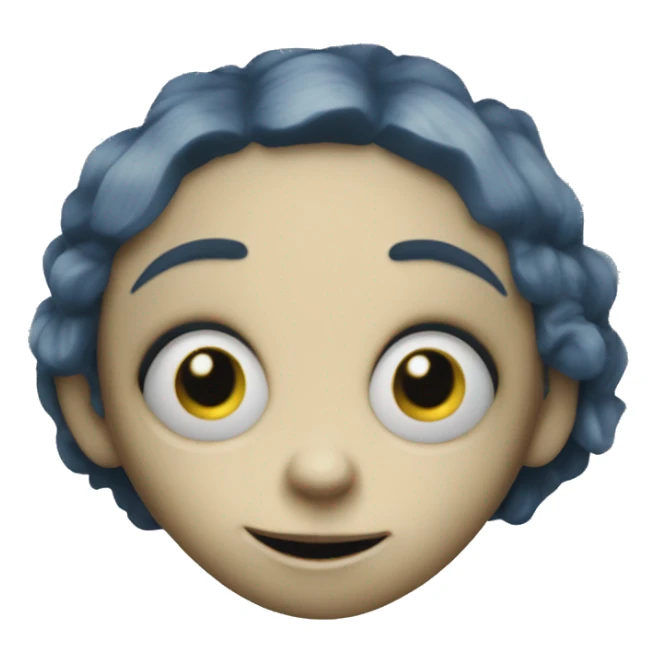 coraline doll button eyes creepy sticker