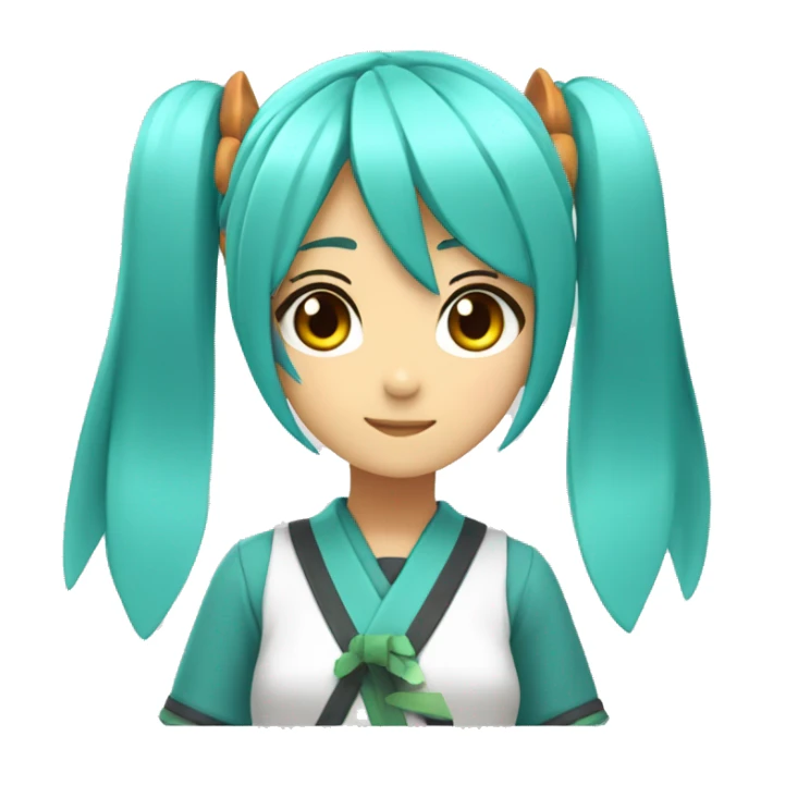 hastne miku original version with 01 on her left arm sticker