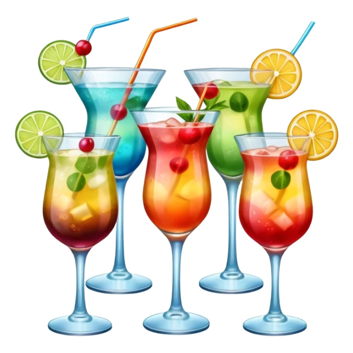Bunch of cocktails  sticker