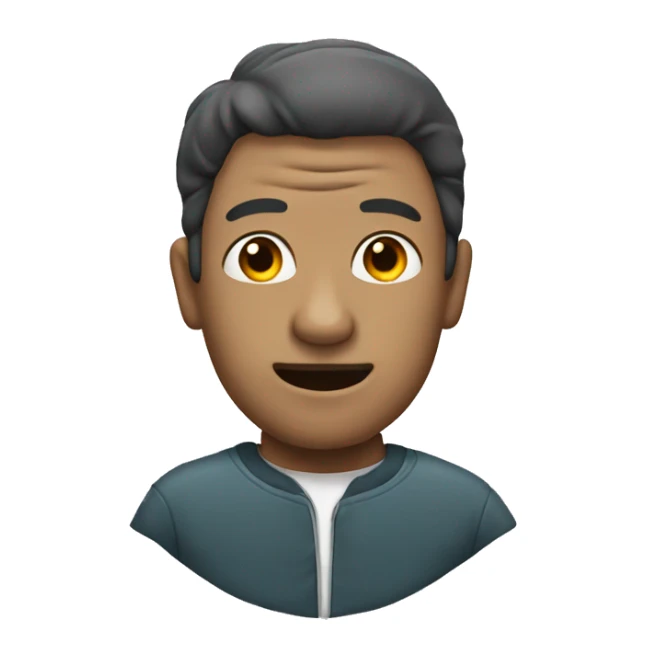 The man with the head accThe man with the shark's head sticker