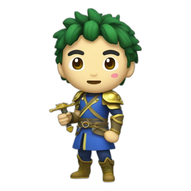 Mii Sword Fighter Giga Chad sticker