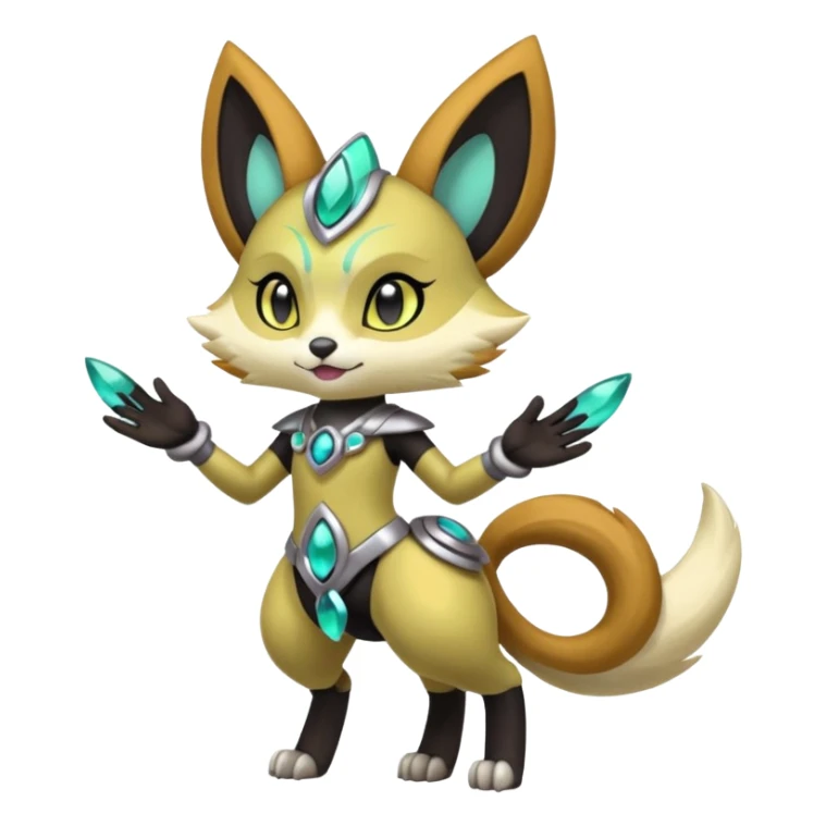 Shiny Furry Anthro Meloetta-Protogen-Primagen-Pokémon-Fakémon-creature sticker