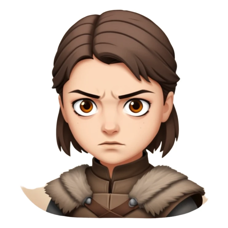Arya of the game of throne sticker