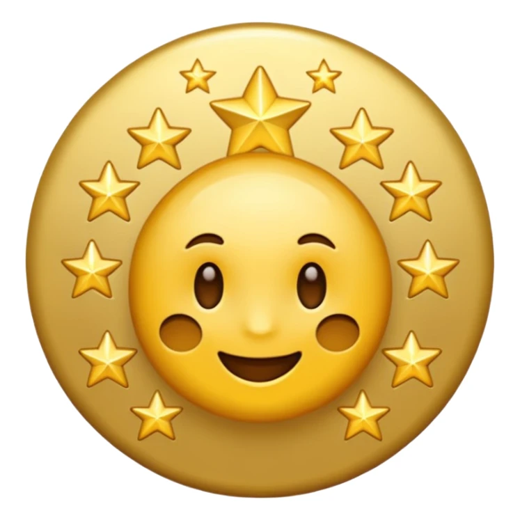 Can u make a emoji with 15 stars in a circle sticker