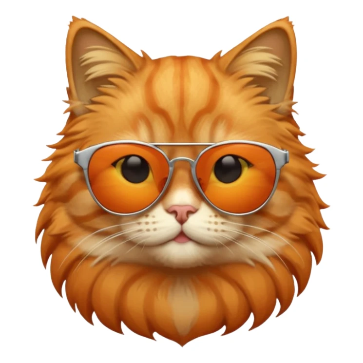 Cat with sunglasses sticker