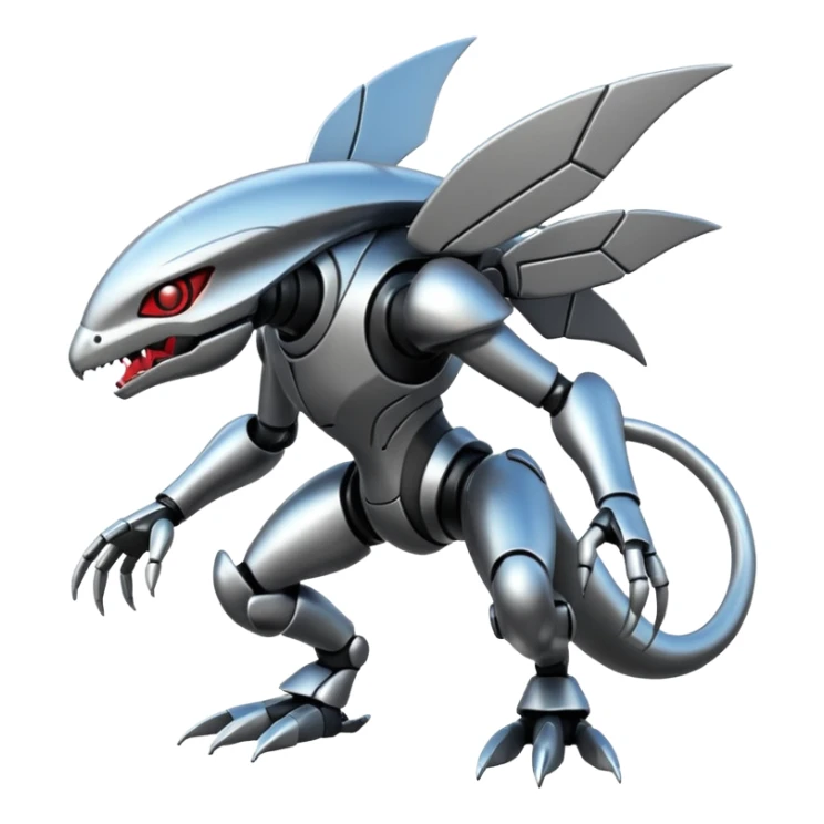 Modern Cyber Lombax-Fakémon-creature, full body sticker