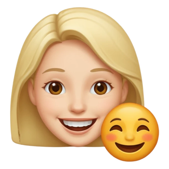 parmagini isiran gulen yuz sticker