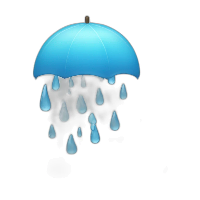 rain over water sticker