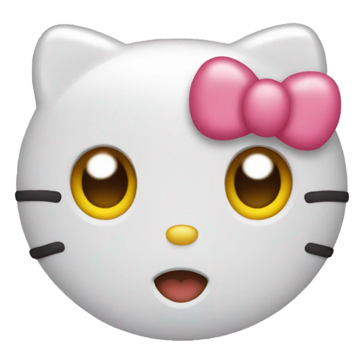 hello kitty heart eyes emoji sticker