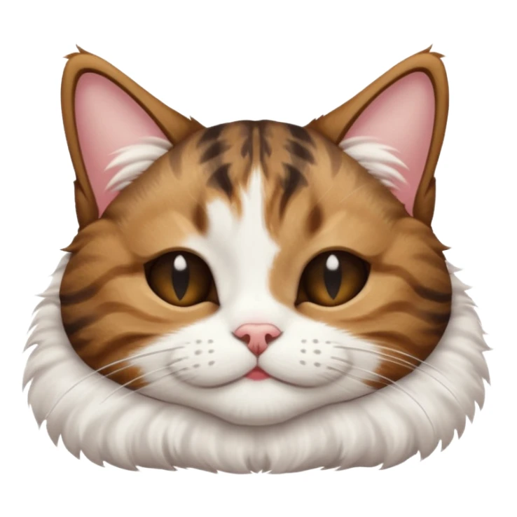 dark brown tabby and white cat upside down with eyes closed sticker