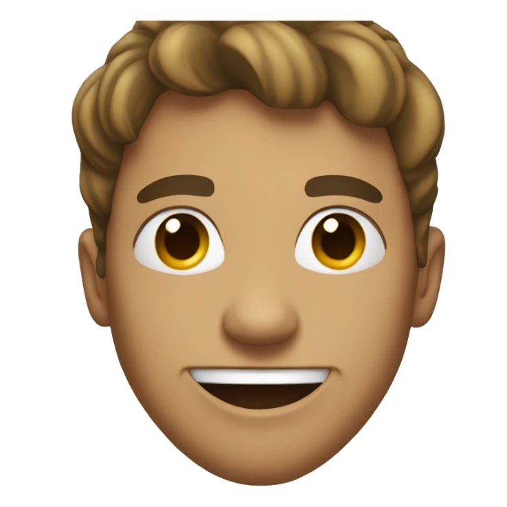 guy smiling with tongue out and hoodie on sticker