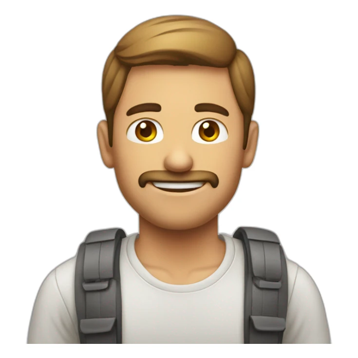 Hombre haciendo culturismo sticker