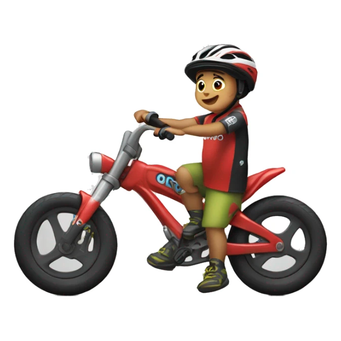 sebastian moreno ochoa 3 year old in bike sticker