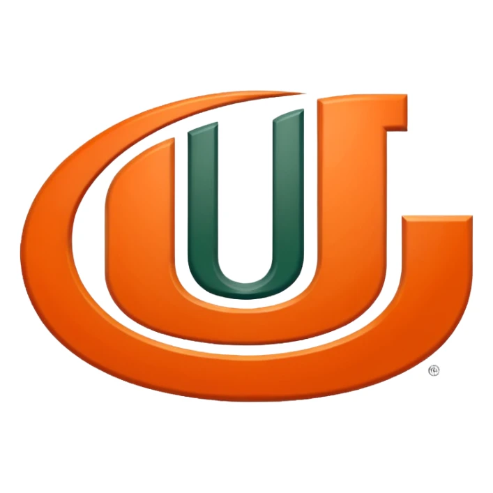 Miami Hurricanes logo clipped with no background sticker