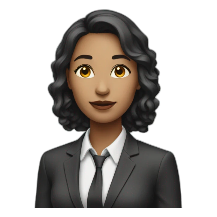 woman-white-skin-in-suit-angle sticker