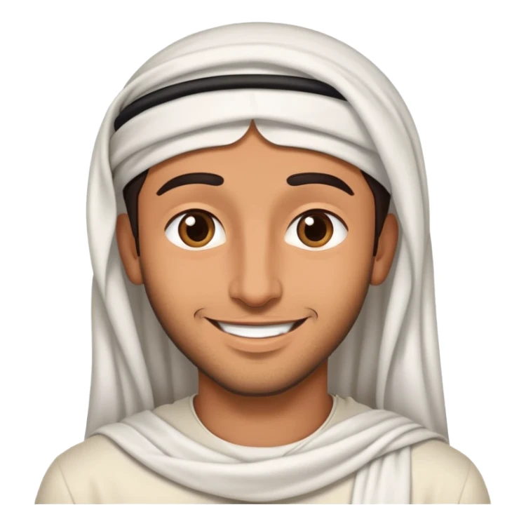 Arab man in love with girl sticker