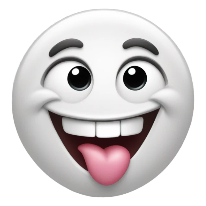 tongue out with heart eyes sticker