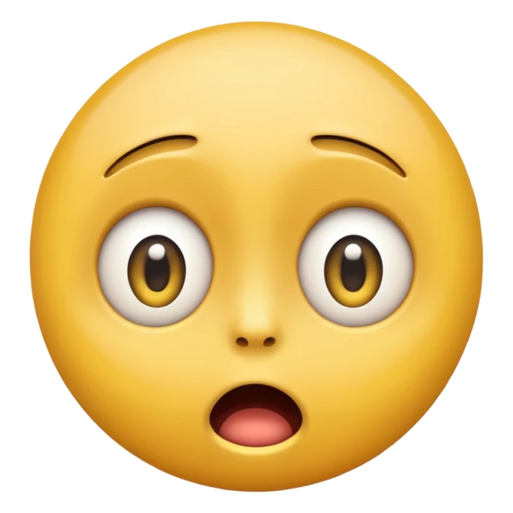 A pale emoji of fear sticker