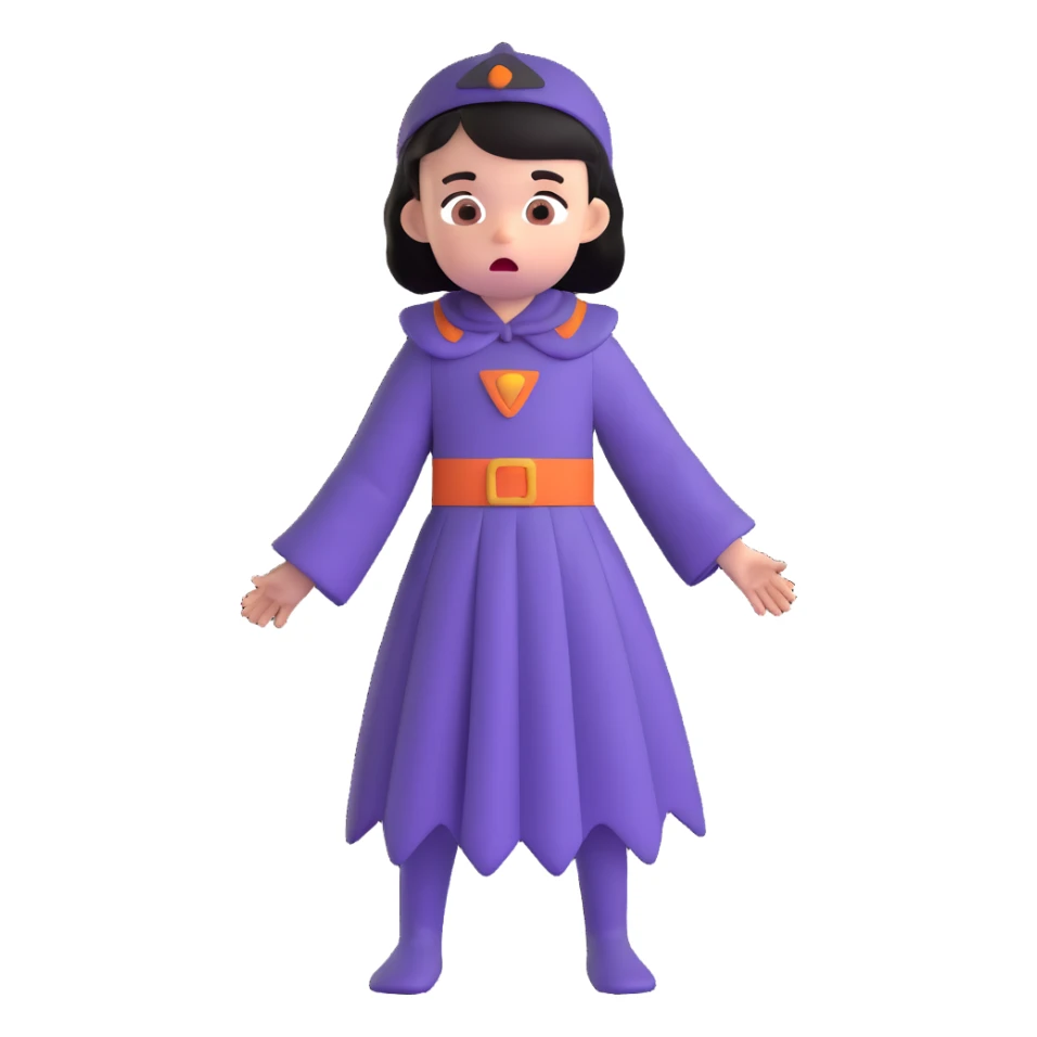 niño disfrazado con cara de miedo sticker