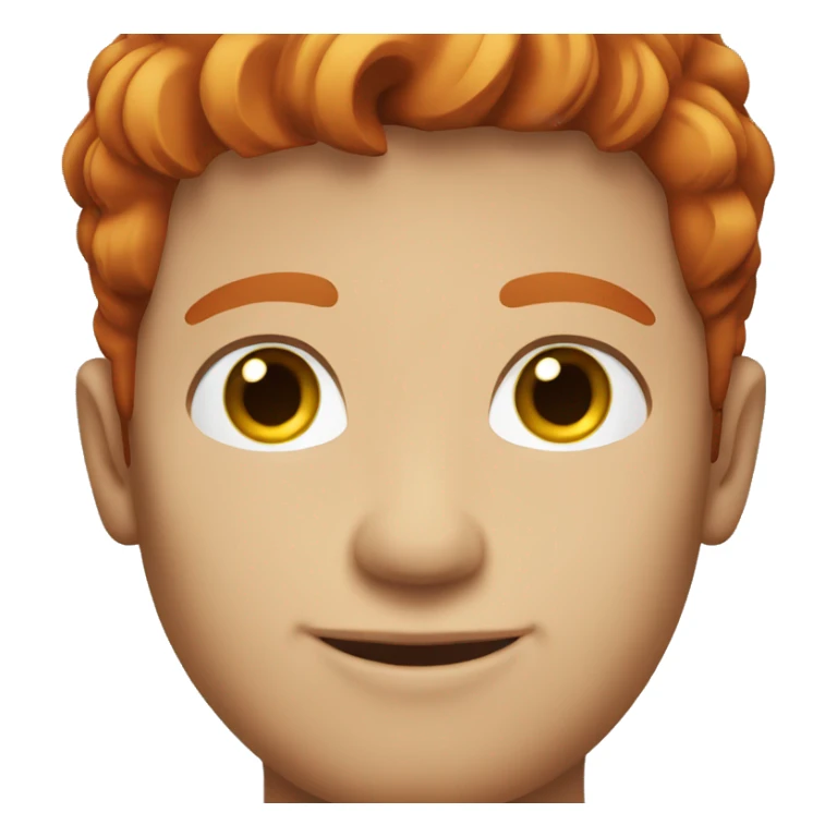 Handsome male with red hair sticker