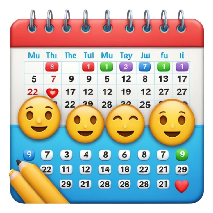 an emoji to represent a support team week rota sticker